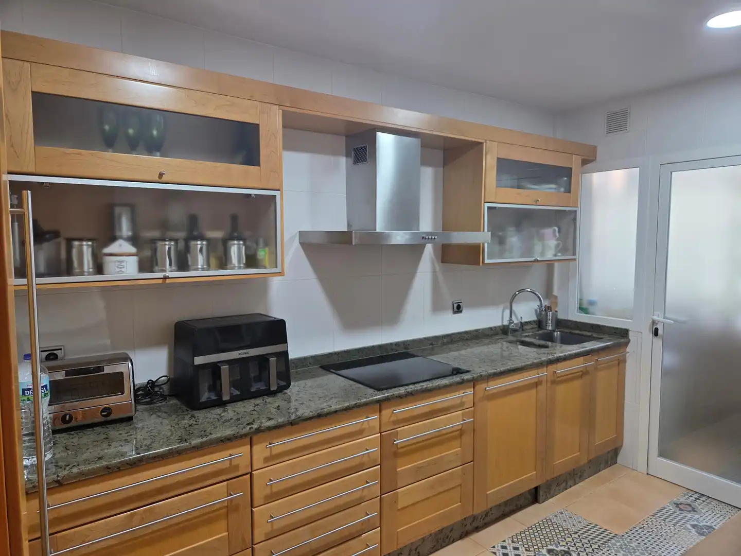 Küche von Wohnung zur Miete in Málaga mit Klimaanlage, Parkett und Möbliert