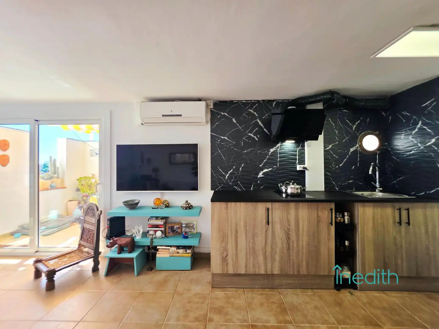 Küche von Wohnung zum Verkauf in Sant Pere de Ribes mit Klimaanlage, Heizung und Terrasse