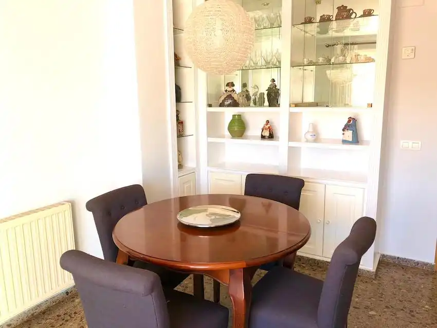 Comedor de Ático de alquiler en Valencia con Terraza y Amueblado