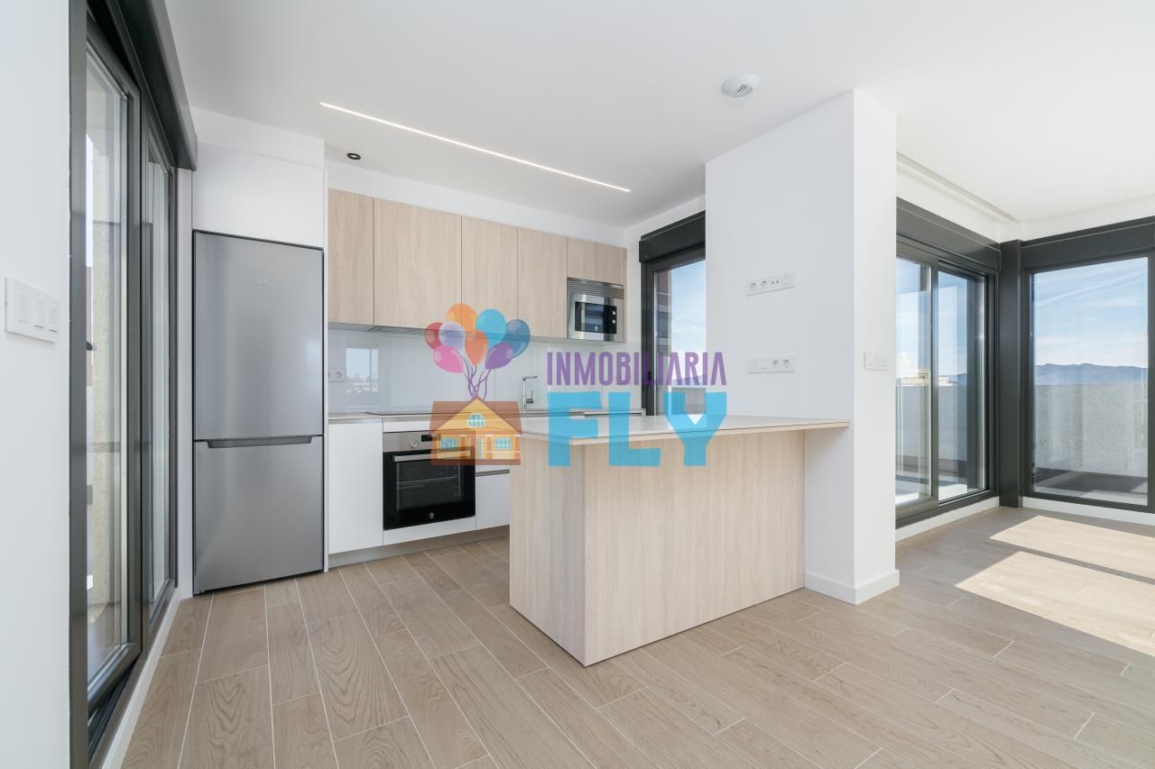 Kitchen of Attic for sale in Vigo   with Heating, Terrace and Storage room