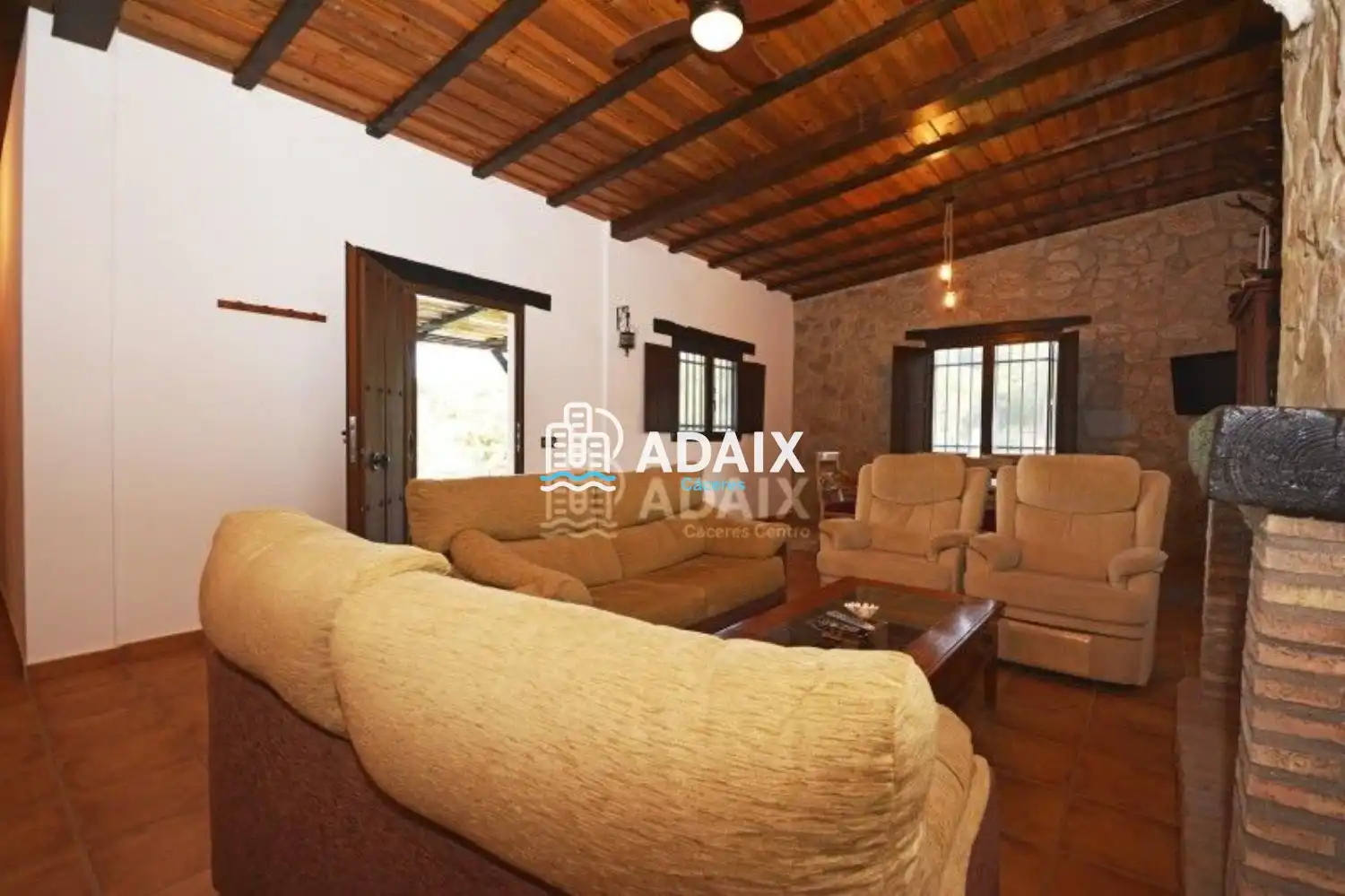 Jardín de Finca rústica en venta en Aliseda con Aire acondicionado y Terraza