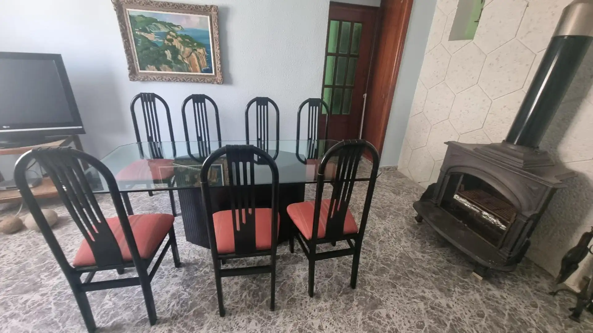 Comedor de Finca rústica en venta en Cebanico con Calefacción, Jardín privado y Terraza