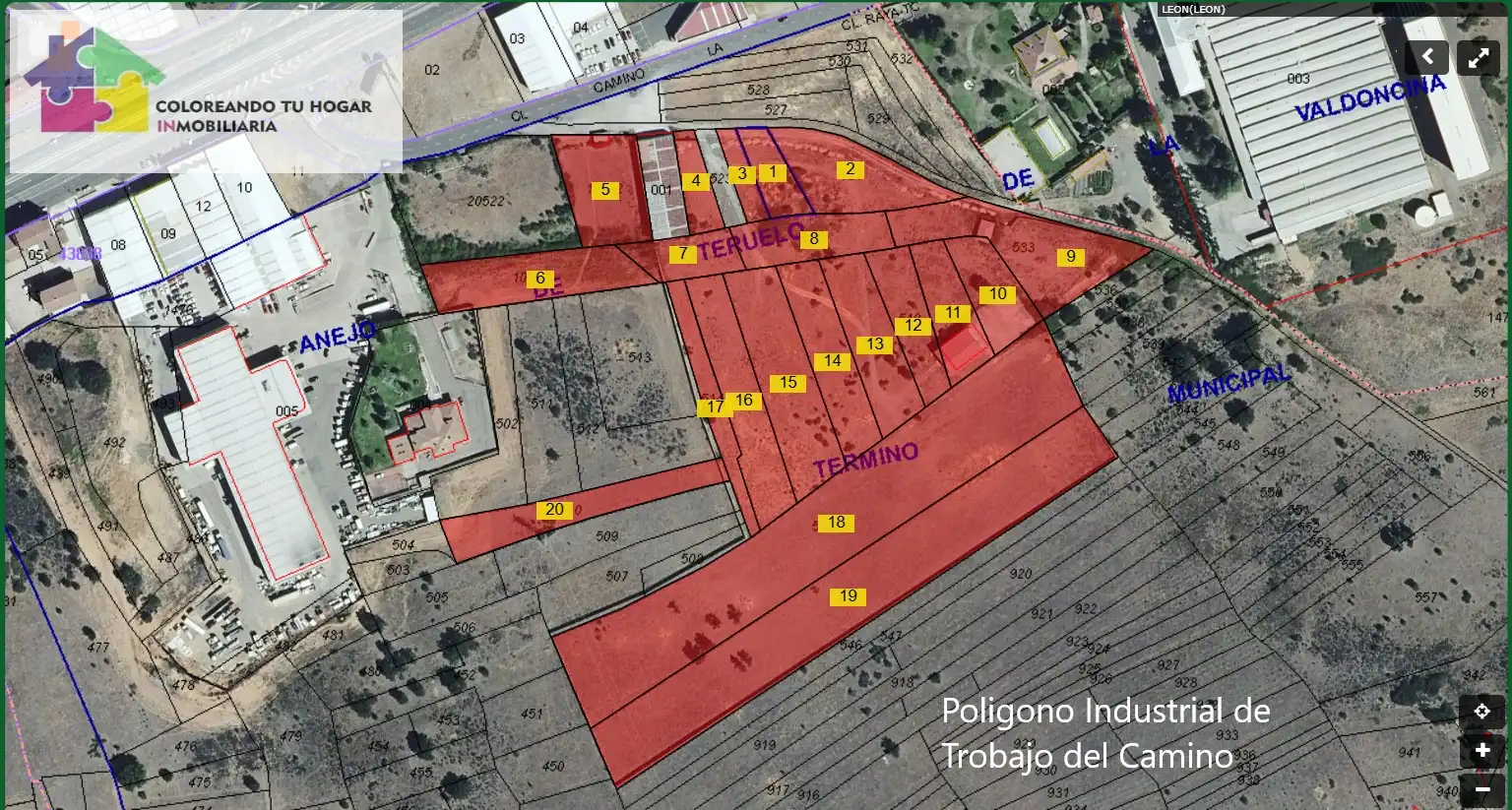 Terreny industrial en venda en León Capital 