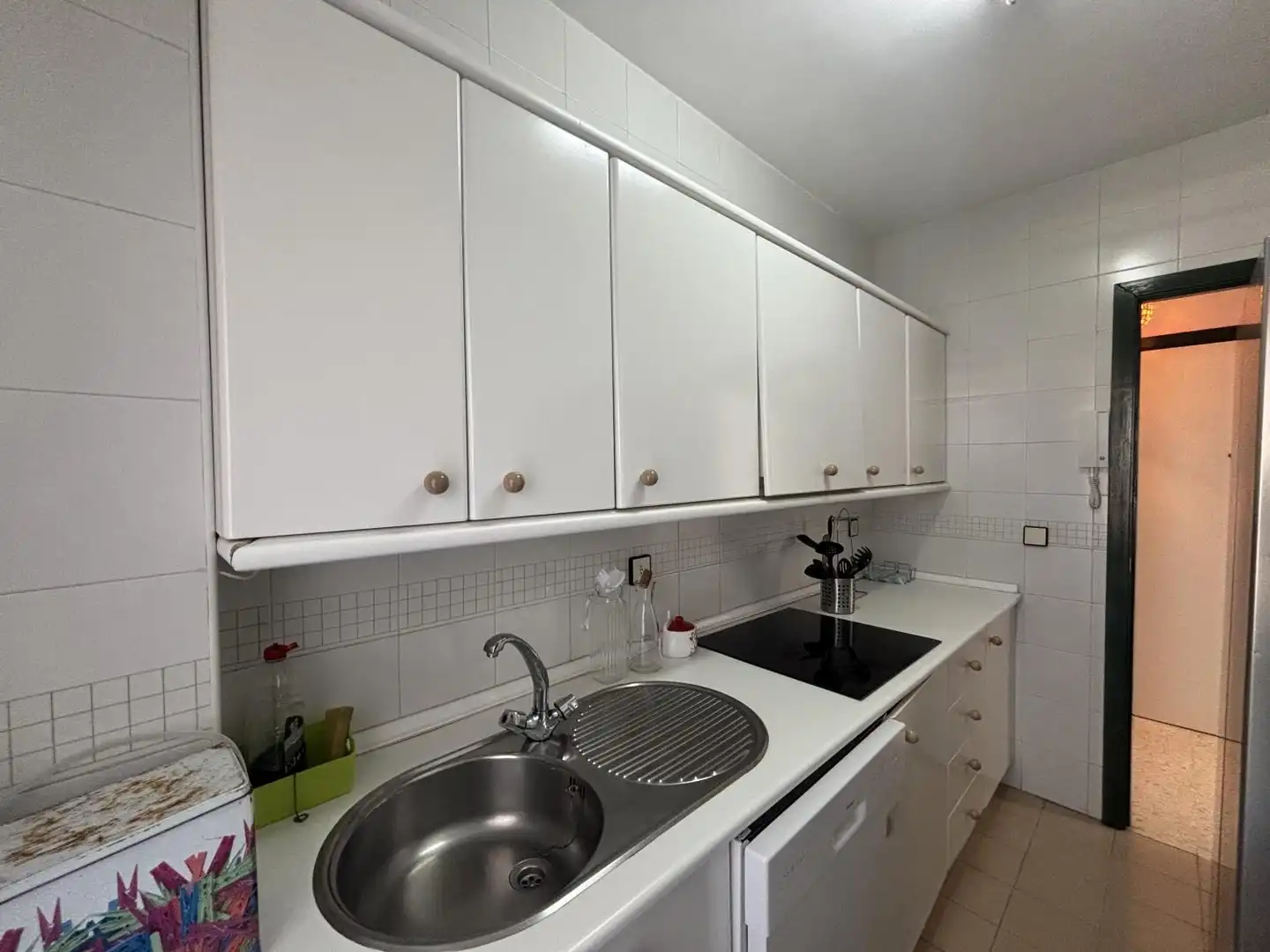 Cocina de Piso de alquiler en El Portil con Jardín privado, Terraza y Piscina