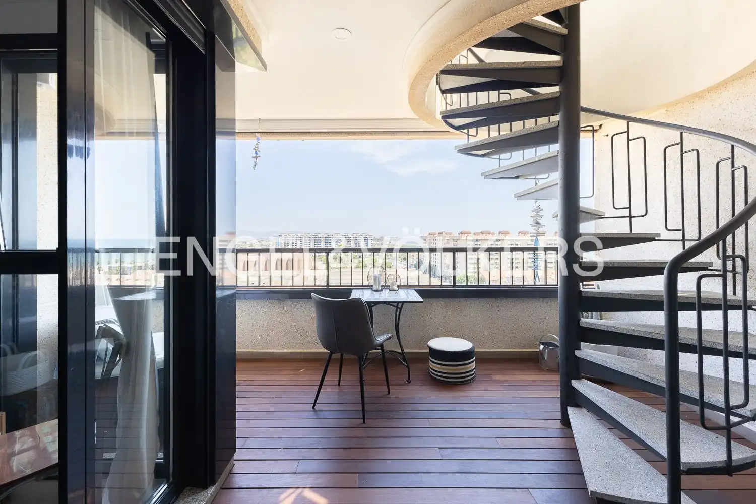 Terrasse von Dachboden zur Miete in Alboraya mit Klimaanlage, Heizung und Terrasse