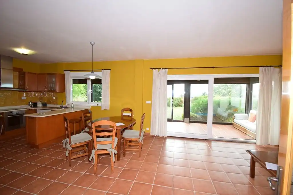 Dining room of Houses for sale in Miño  with Heating, Parquet flooring and Storage room