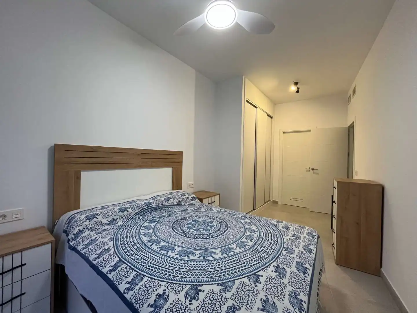 Schlafzimmer von Wohnungen zur Miete in Garrucha mit Klimaanlage, Heizung und Terrasse