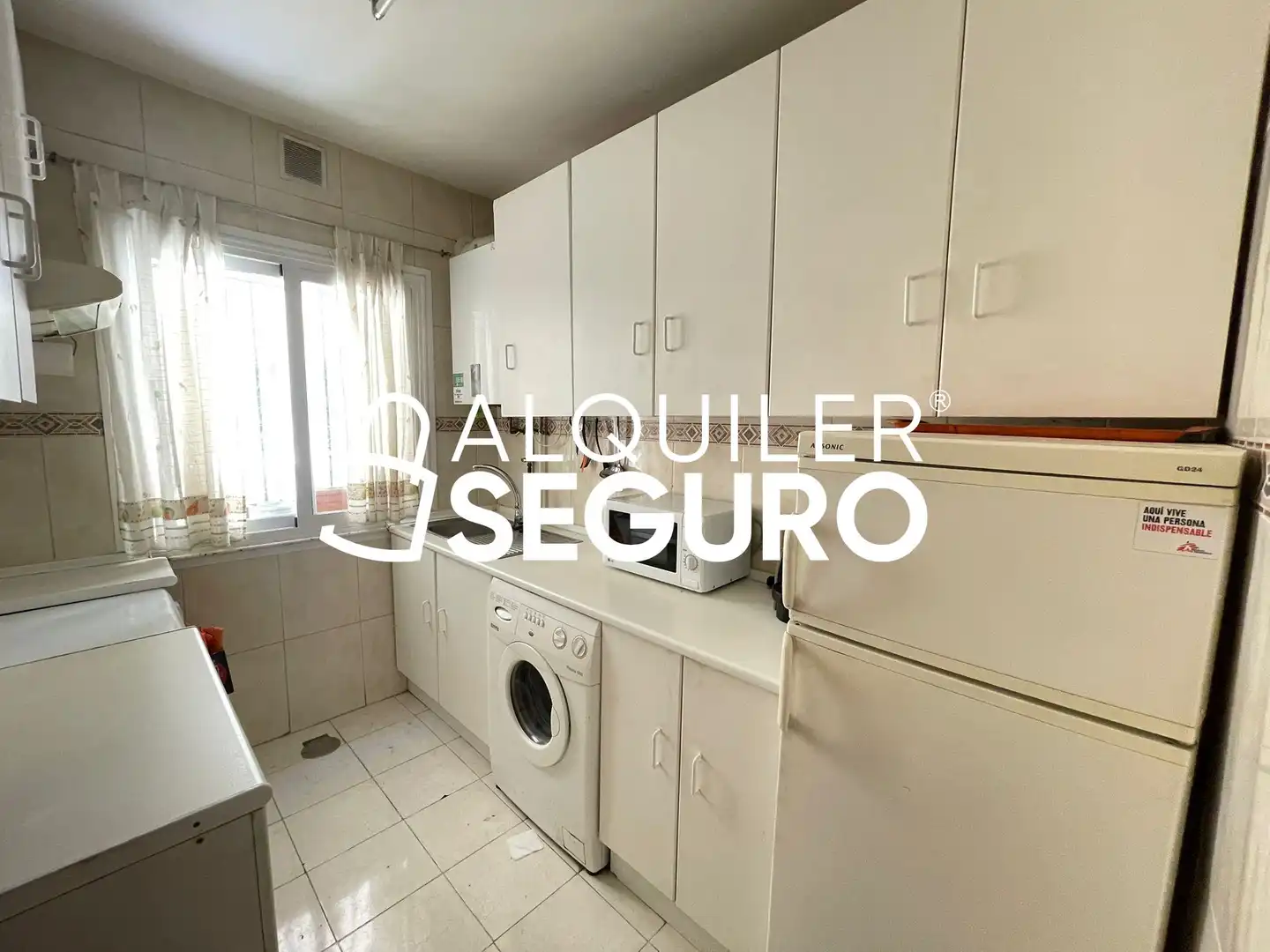 Cocina de Piso de alquiler en Madrid con Aire acondicionado, Calefacción y Terraza