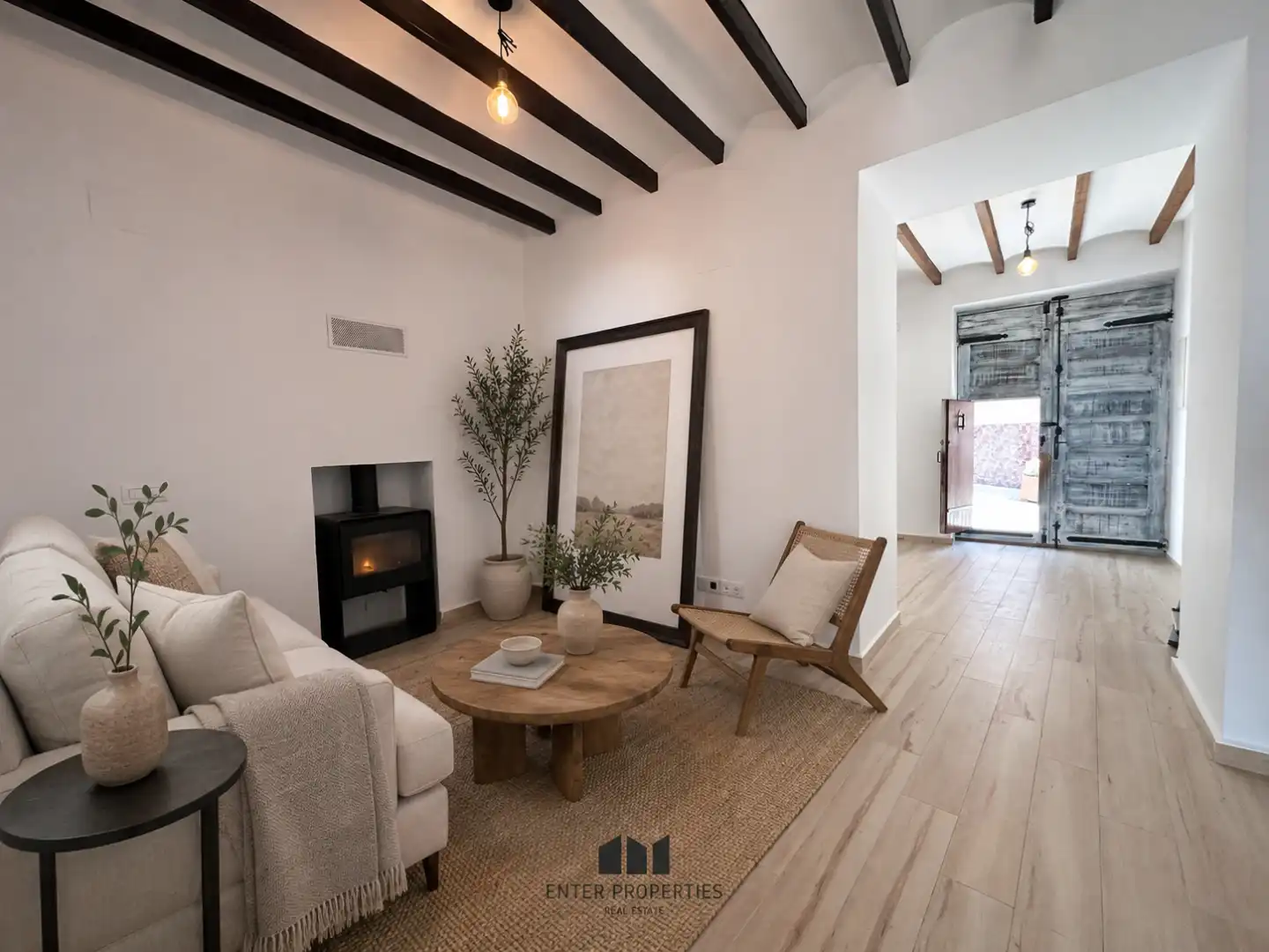 Sala de estar de Finca rústica en venta en Benitachell / El Poble Nou de Benitatxell con Aire acondicionado y Calefacción