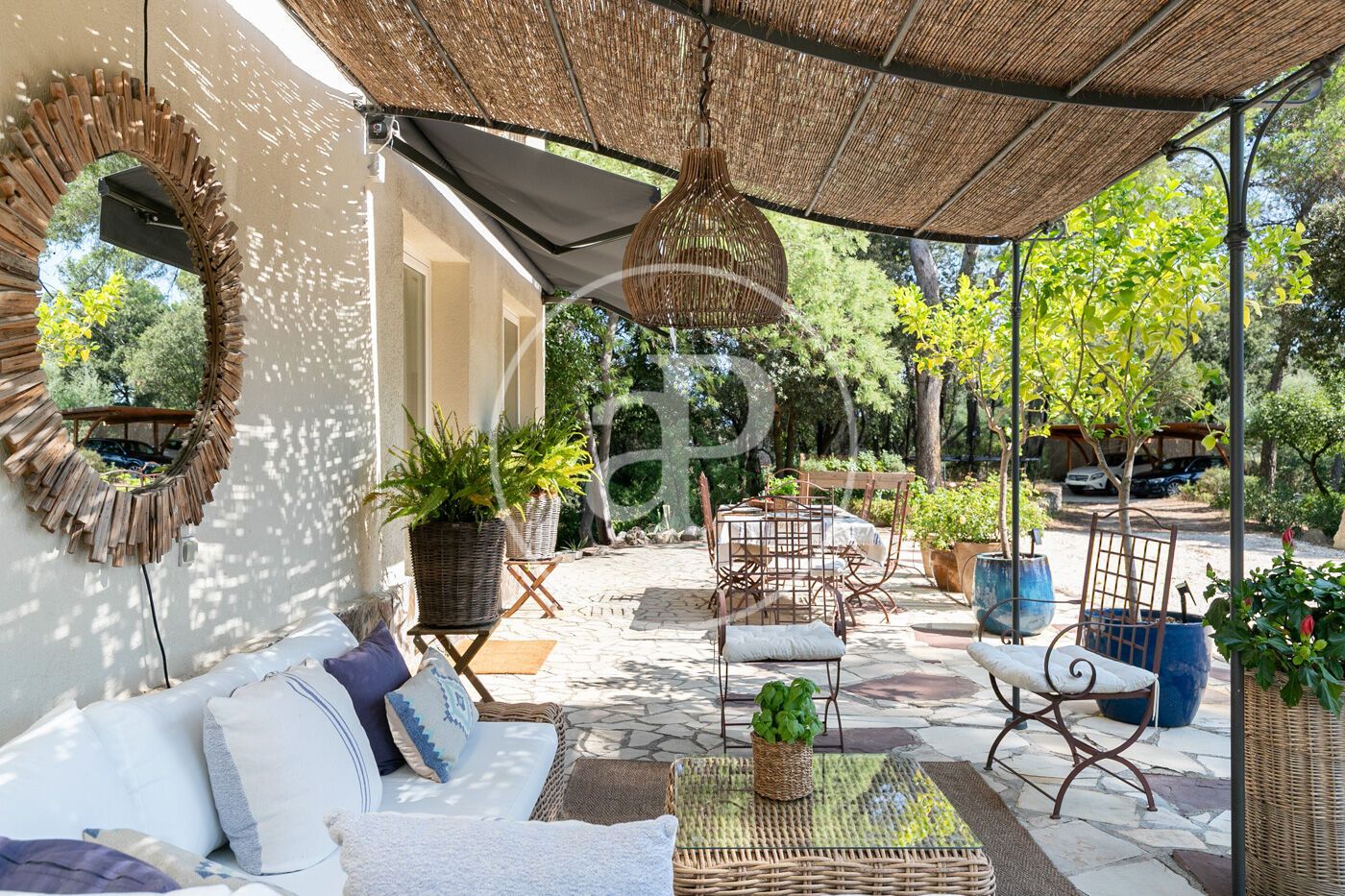 Terrassa de Casa o xalet en venda en Sant Cugat del Vallès amb Aire condicionat, Calefacció i Jardí privat