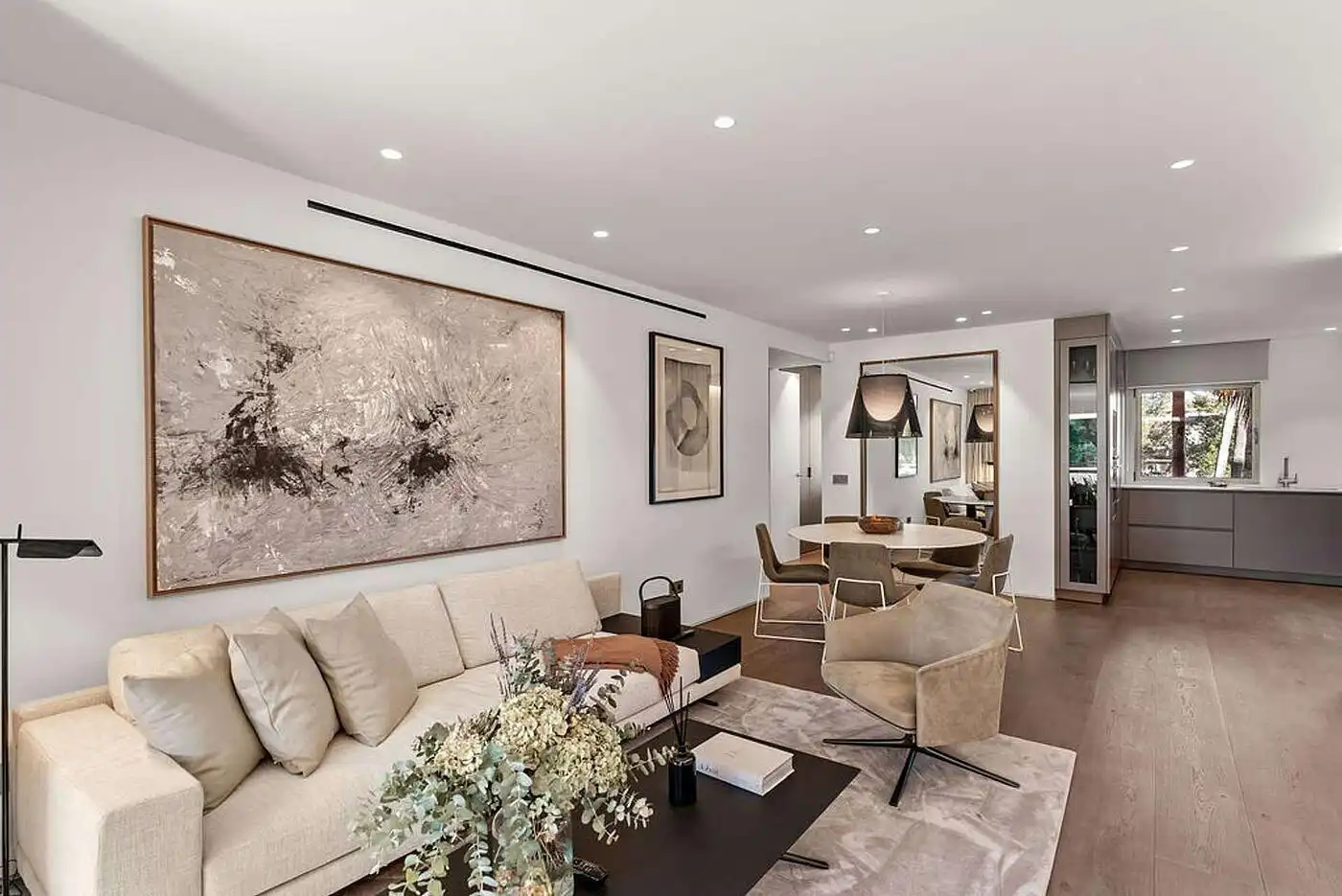 Sala d'estar de Apartament en venda en Calvià amb Aire condicionat, Calefacció i Jardí privat
