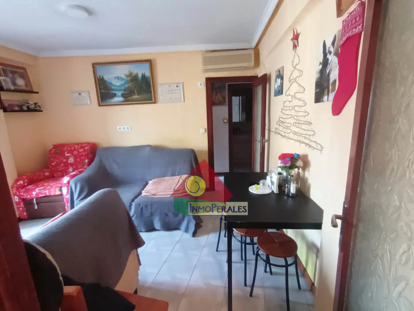 Wohnzimmer von Wohnung zum Verkauf in Madrid mit Klimaanlage und Balkon