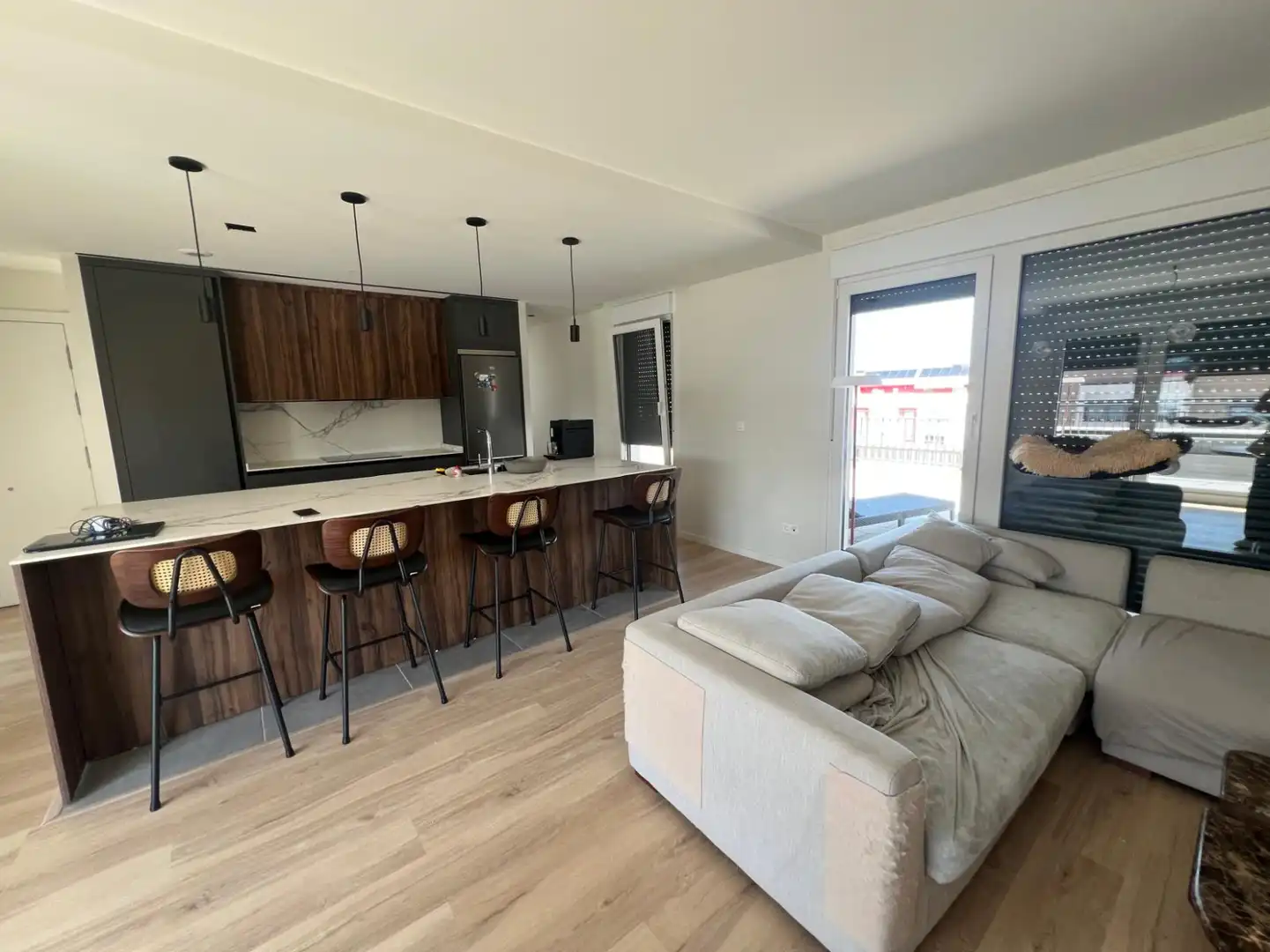 Living room of Flat for sale in Lardero  with Heating, Private garden and Parquet flooring