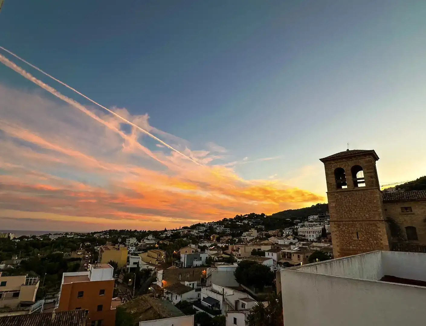 Vista exterior de Ático de alquiler en  Palma de Mallorca con Aire acondicionado, Parquet y Amueblado