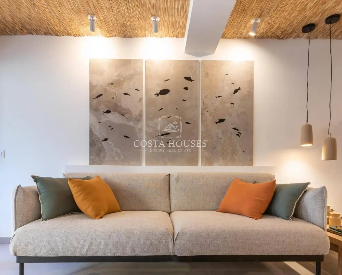 Sala d'estar de Apartament en venda en Jávea / Xàbia amb Aire condicionat, Calefacció i Terrassa