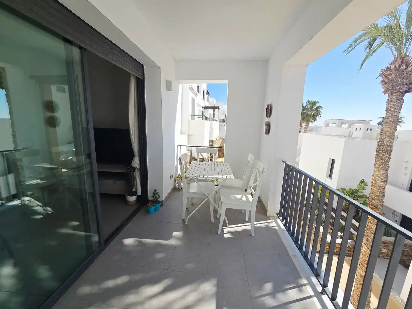 Terrasse von Wohnung zum Verkauf in Mojácar mit Klimaanlage, Terrasse und Schwimmbad