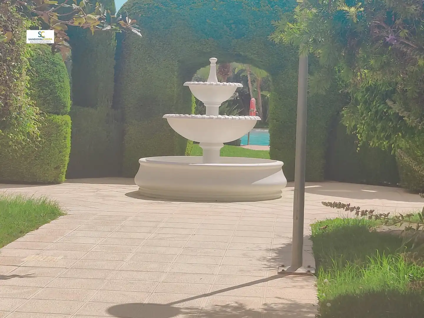 Jardín de Piso de alquiler en Alicante / Alacant con Parquet y Piscina comunitaria