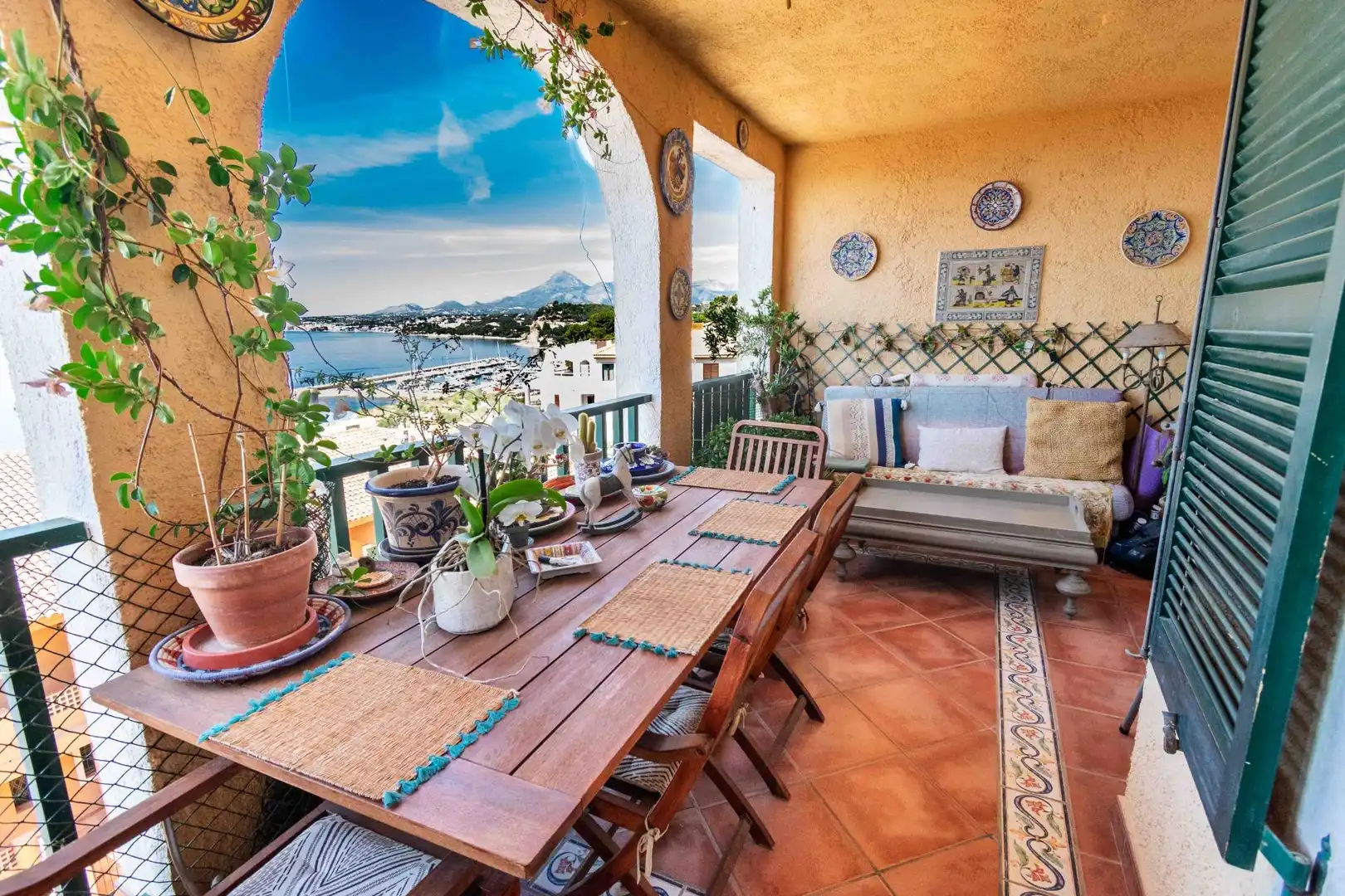 Terrassa de Apartament en venda en Altea amb Terrassa, Piscina i Moblat