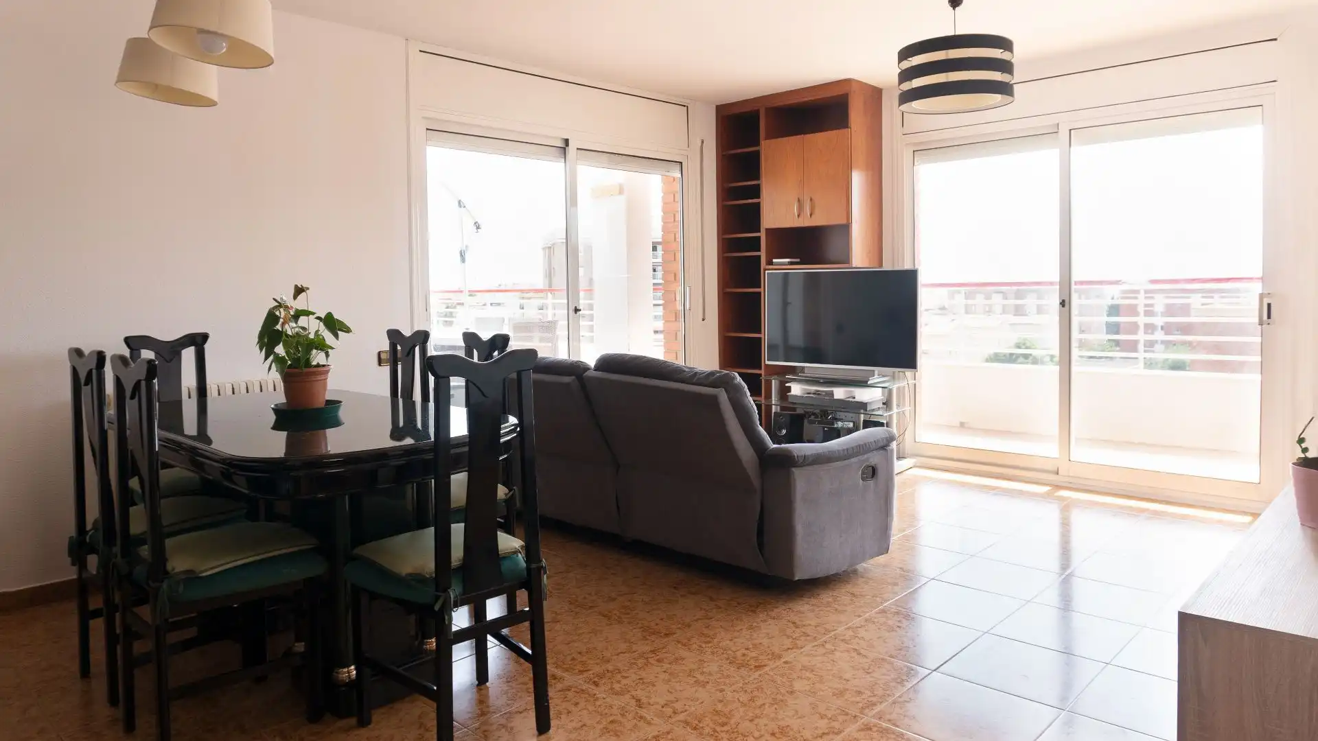 Sala d'estar de Àtic en venda en Vilanova i la Geltrú amb Calefacció, Terrassa i Traster