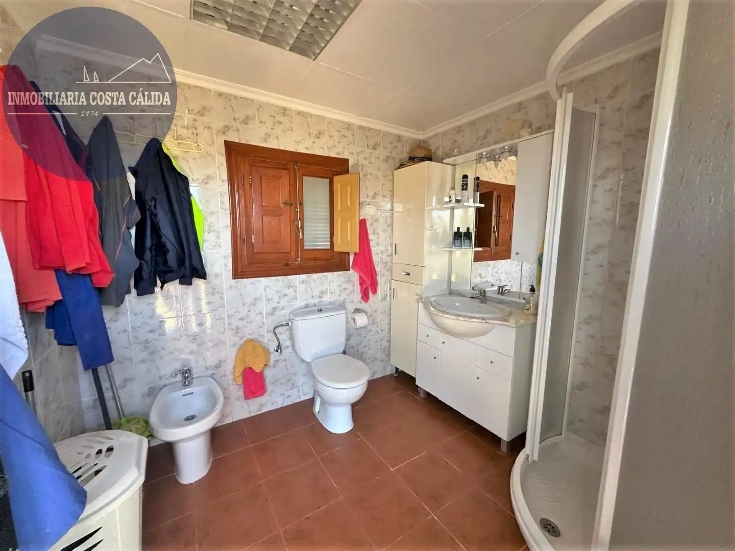 Baño de Finca rústica en venta en Águilas con Aire acondicionado, Calefacción y Jardín privado