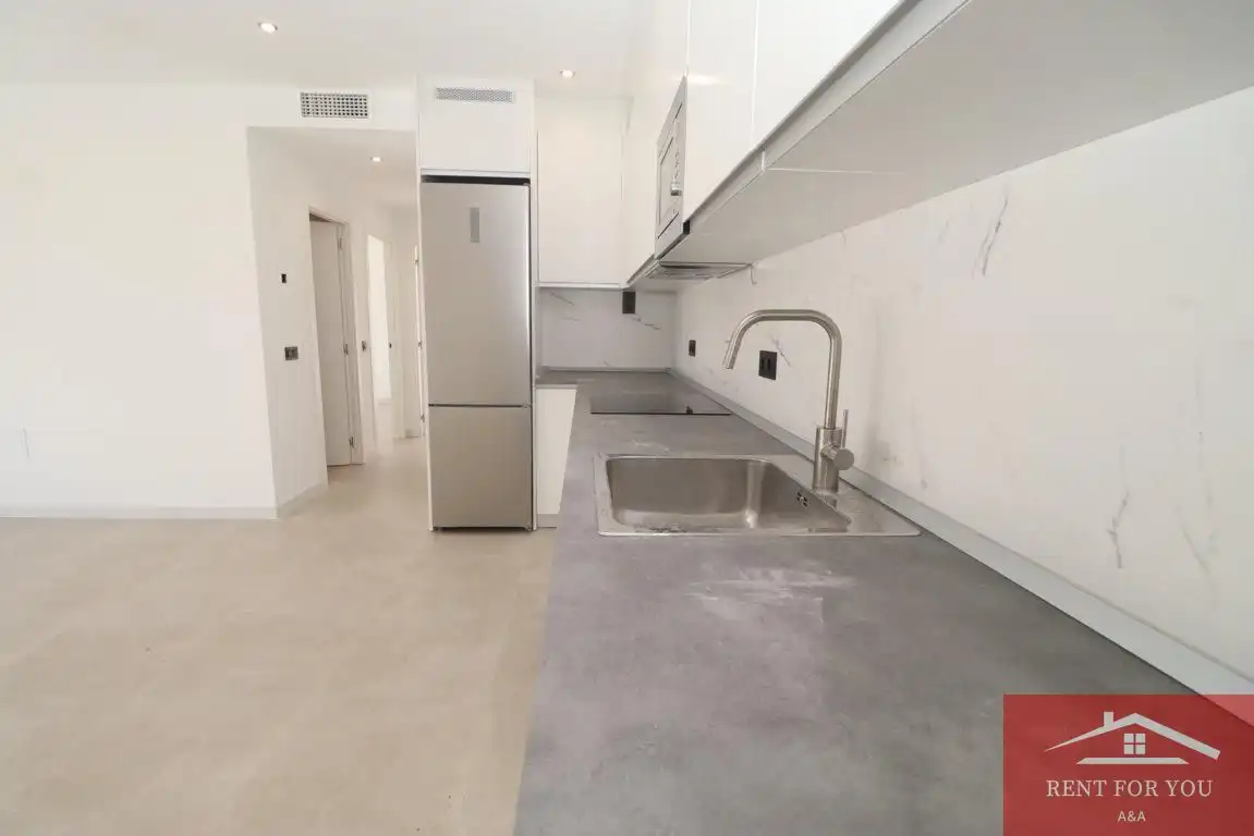 Küche von Dachboden zur Miete in Alhaurín El Grande mit Klimaanlage und Terrasse