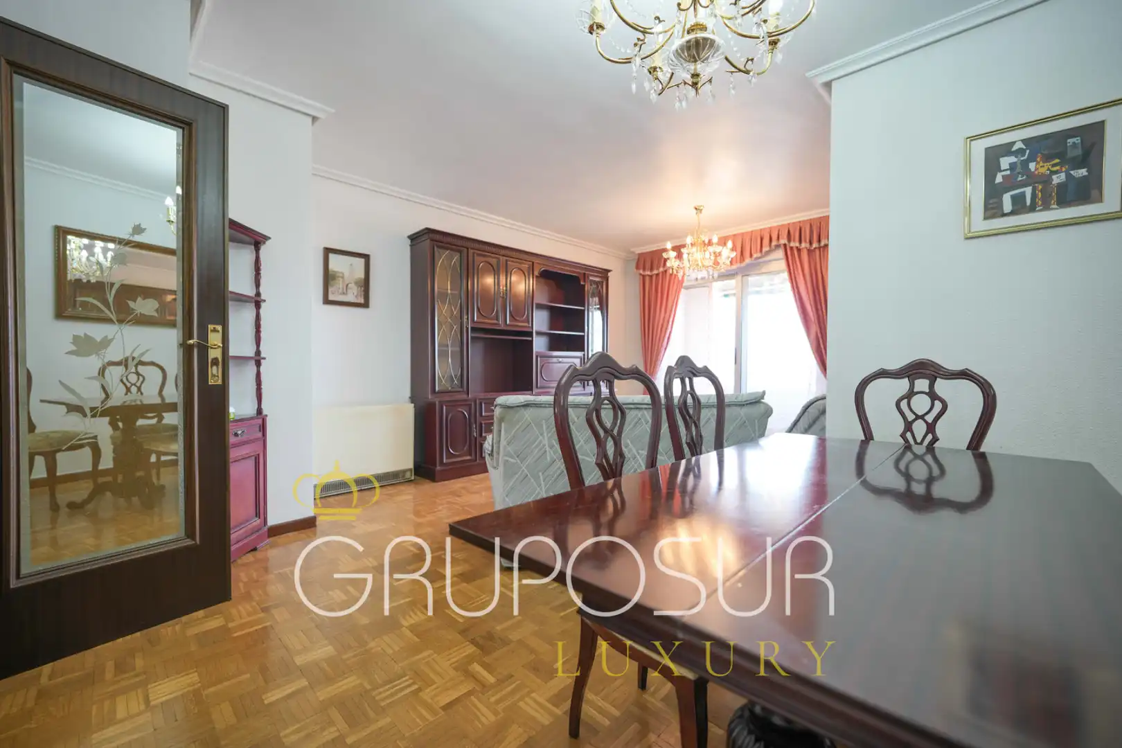 Esszimmer von Wohnung zum Verkauf in Valladolid mit Heizung, Privatgarten und Parkett