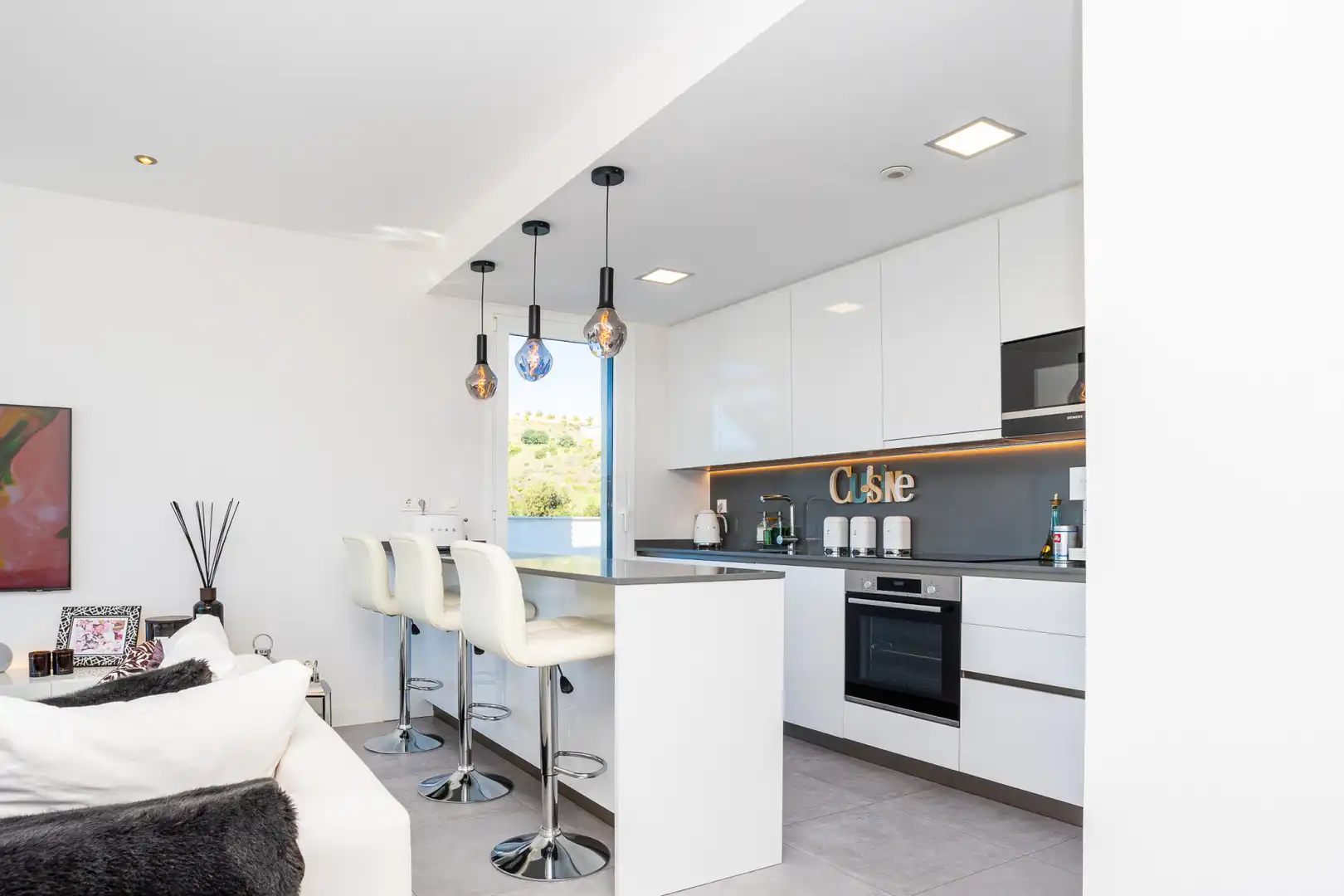 Cocina de Ático en venta en Mijas con Aire acondicionado, Terraza y Piscina