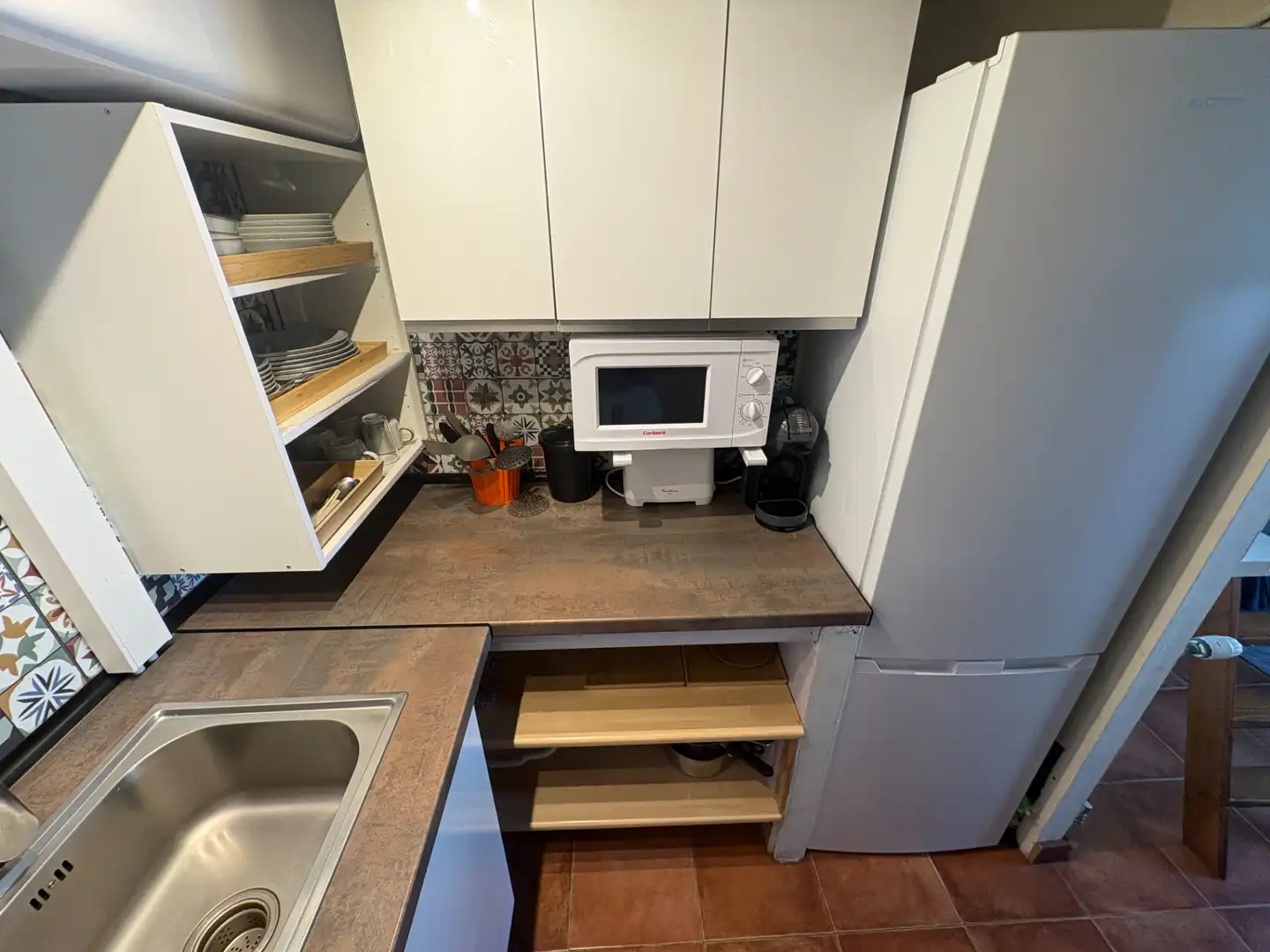Cuina de Dúplex de lloguer en Madrid amb Aire condicionat, Calefacció i Moblat