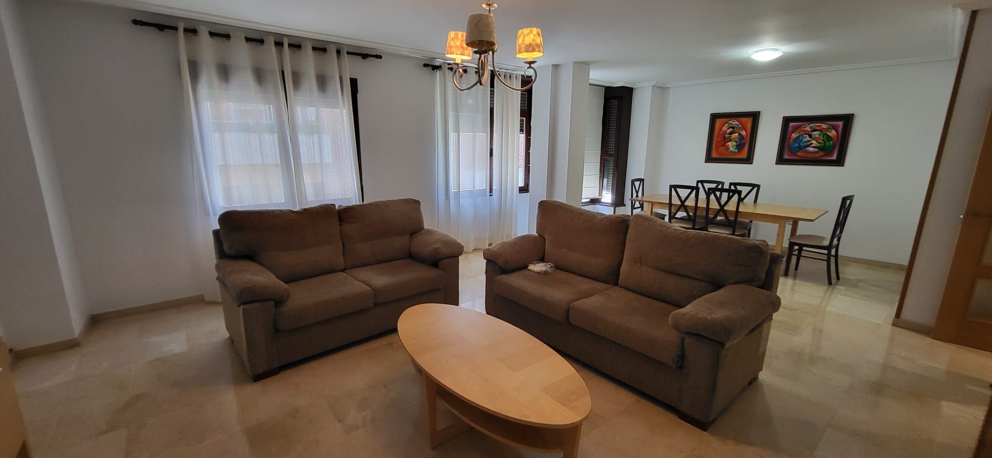 Living room of Flat to rent in Plasencia  with Air Conditioner, Heating and Furnished