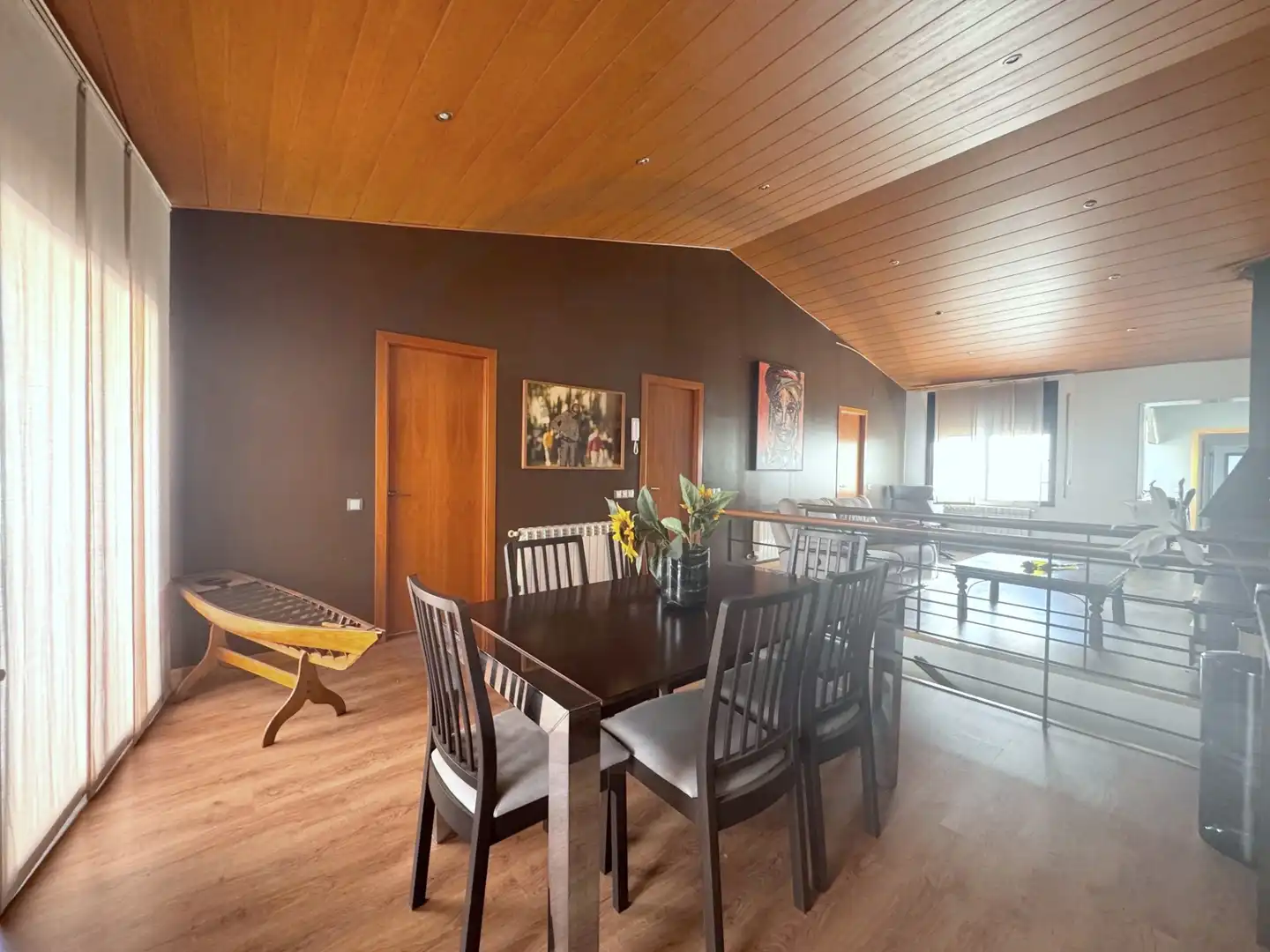 Esszimmer von Wohnung zum Verkauf in Matadepera mit Heizung, Parkett und Terrasse