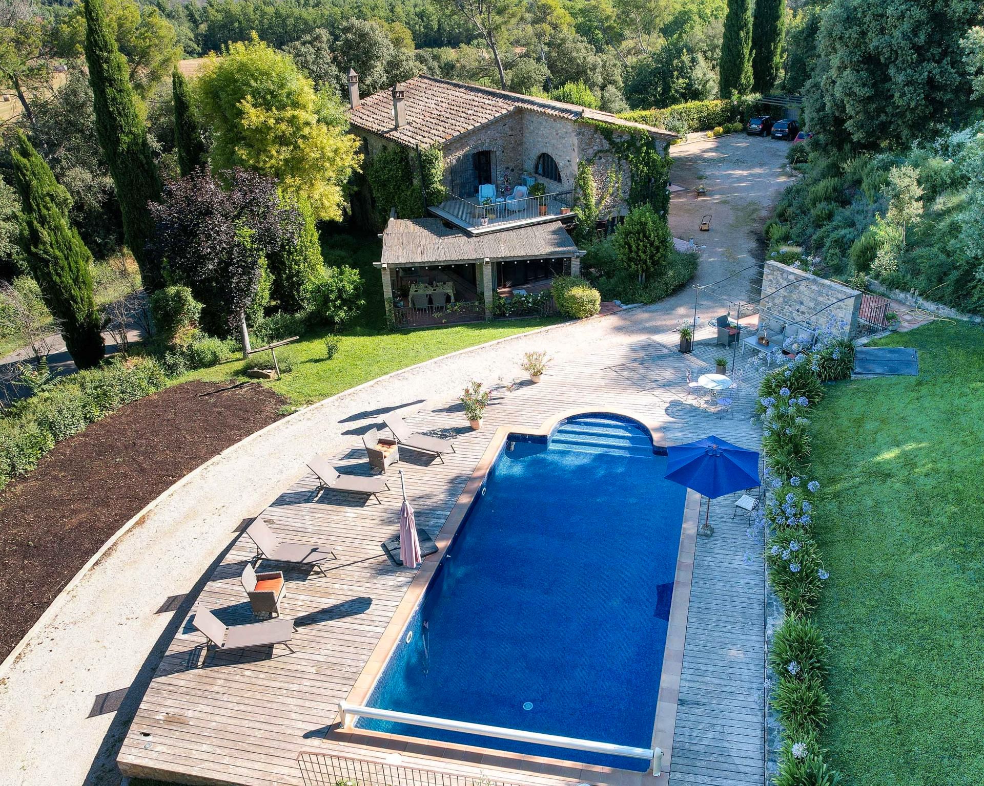 Swimming pool of Country house for sale in Esponellà  with Air Conditioner, Heating and Private garden