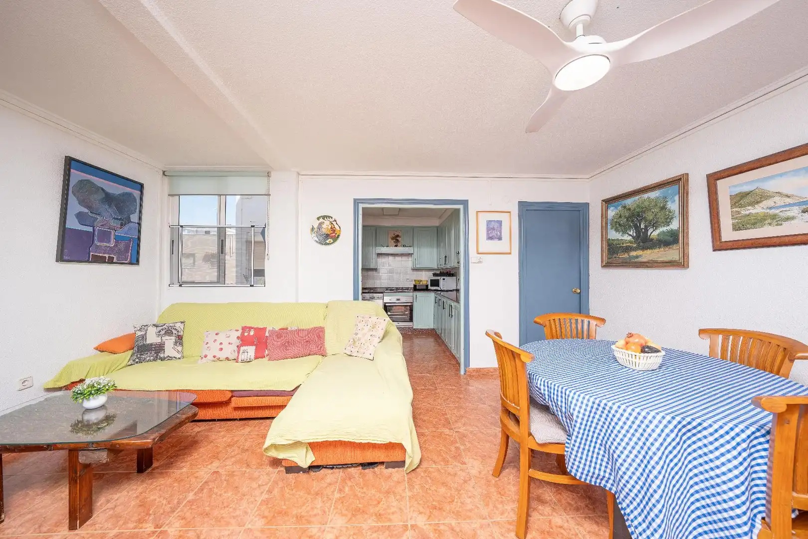 Dining room of Flat for sale in Elche / Elx  with Heating, Furnished and Balcony