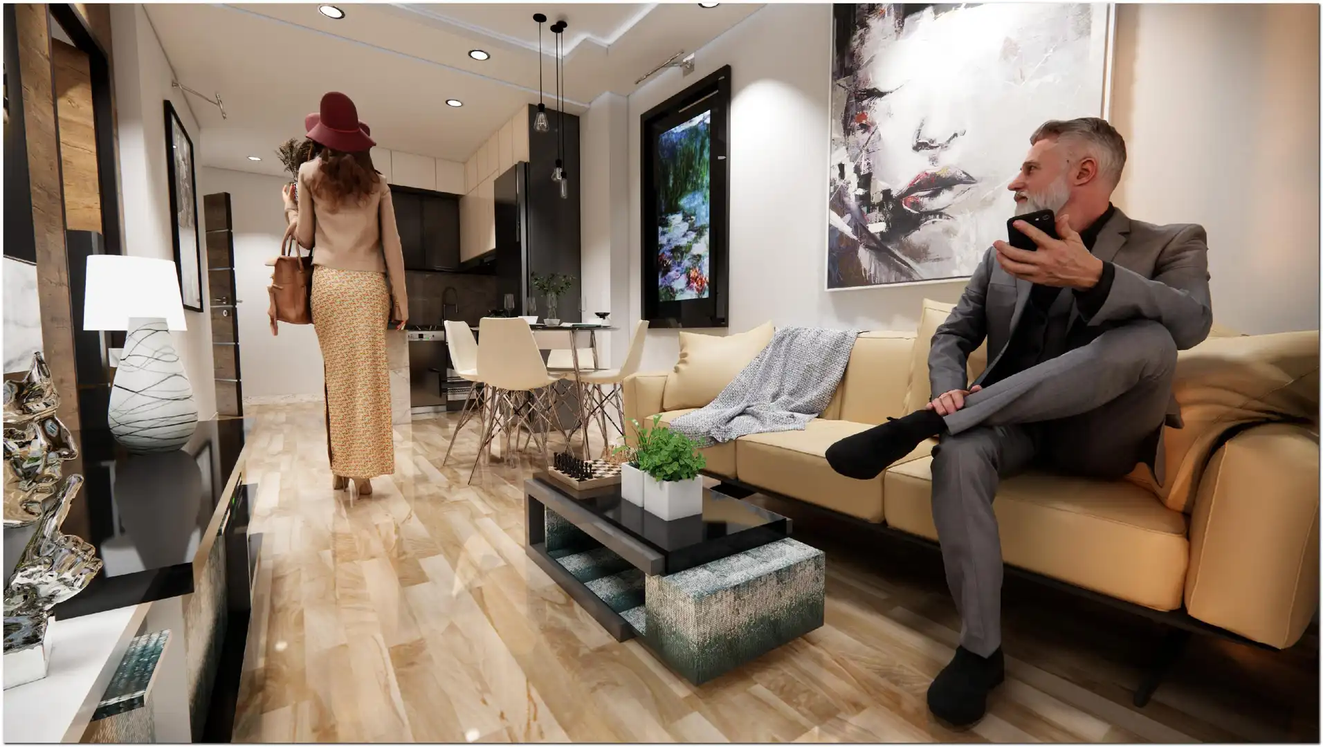 Sala d'estar de Apartament en venda en Fuengirola amb Terrassa