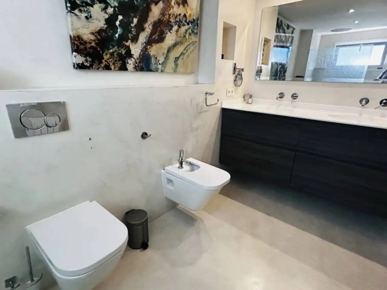 Badezimmer von Einfamilien-Reihenhaus zum Verkauf in Almuñécar mit Klimaanlage, Heizung und Terrasse