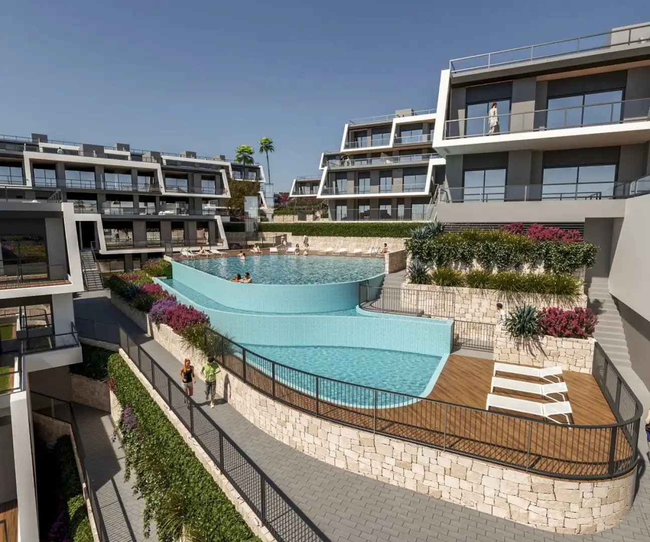 Piscina de Apartament en venda en Santa Pola amb Aire condicionat, Jardí privat i Terrassa