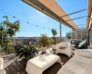 Terrace of Attic to rent in  Valencia Capital  with Air Conditioner, Heating and Parquet flooring