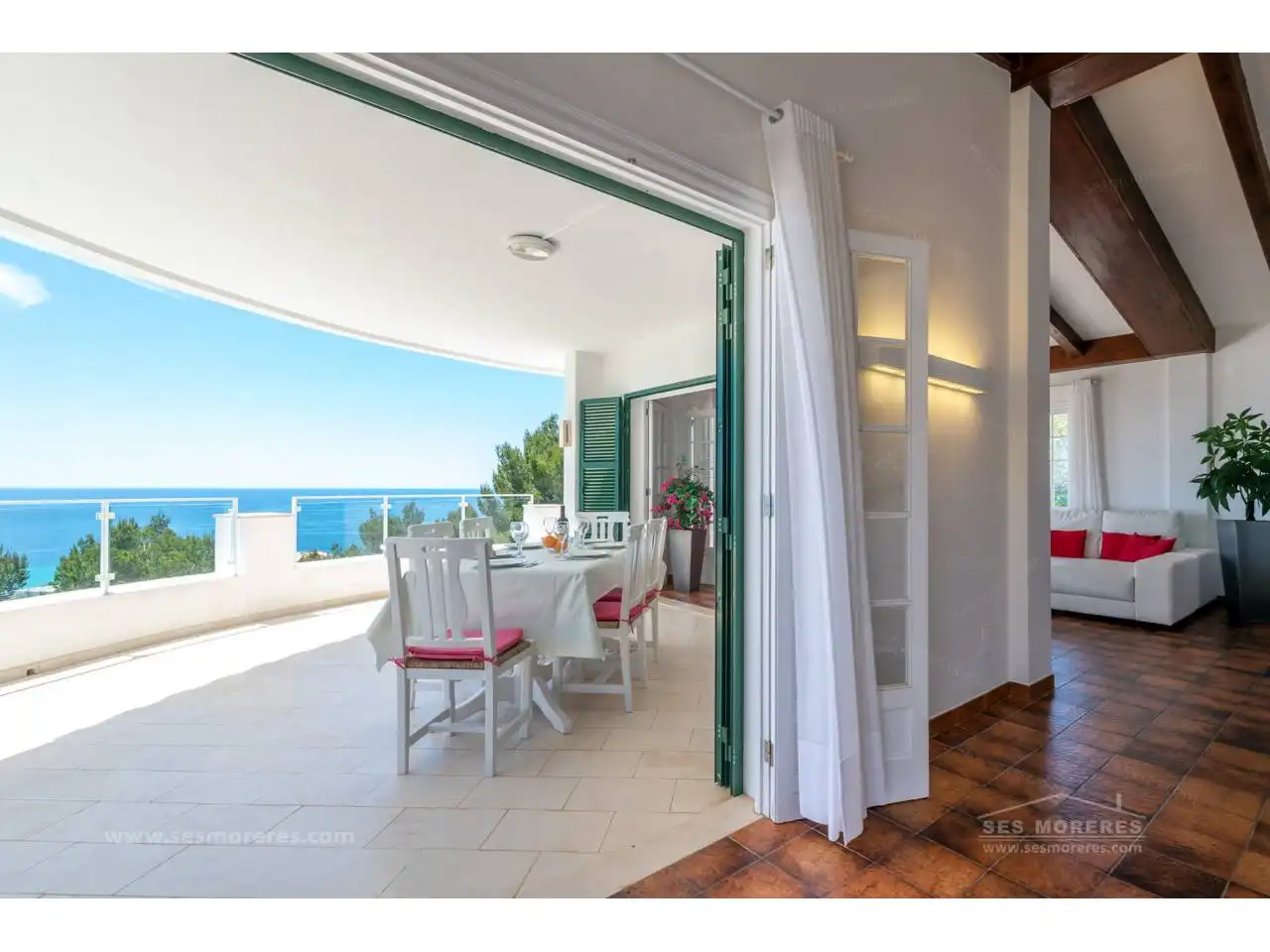 Terraza de Casa o chalet en venta en Es Migjorn Gran con Jardín privado, Terraza y Piscina