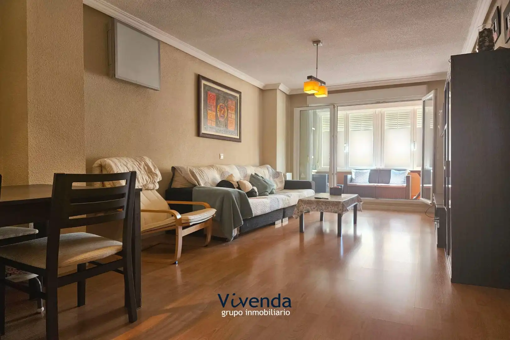 Sala de estar de Piso en venta en Humanes de Madrid con Calefacción, Jardín privado y Terraza