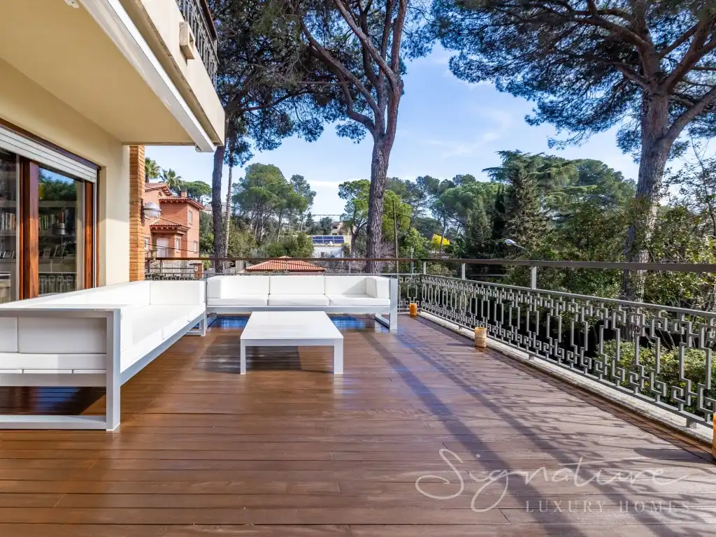 Terraza de Casa o chalet en venta en Sant Cugat del Vallès con Calefacción, Jardín privado y Terraza