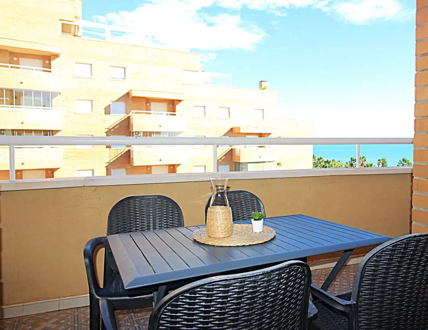 Terraza de Apartamento en venta en Oropesa del Mar / Orpesa con Jardín privado, Terraza y Amueblado