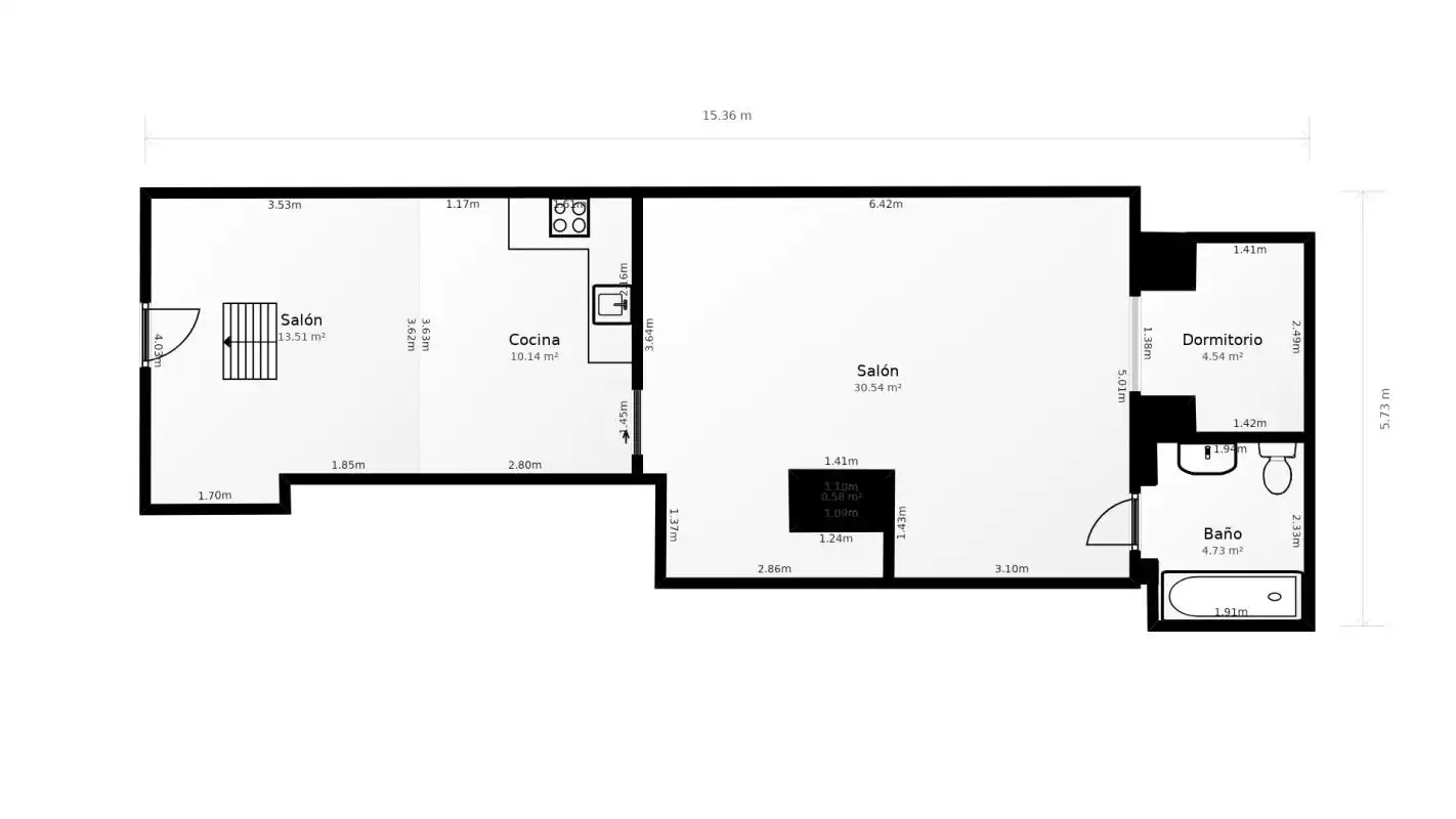 Maisonette zum Verkauf in Barcelona mit Klimaanlage, Heizung und Terrasse