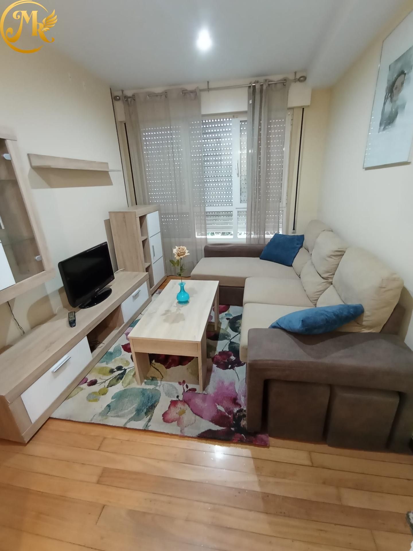 Sala d'estar de Pis de lloguer en Santander amb Calefacció, Parquet i Moblat