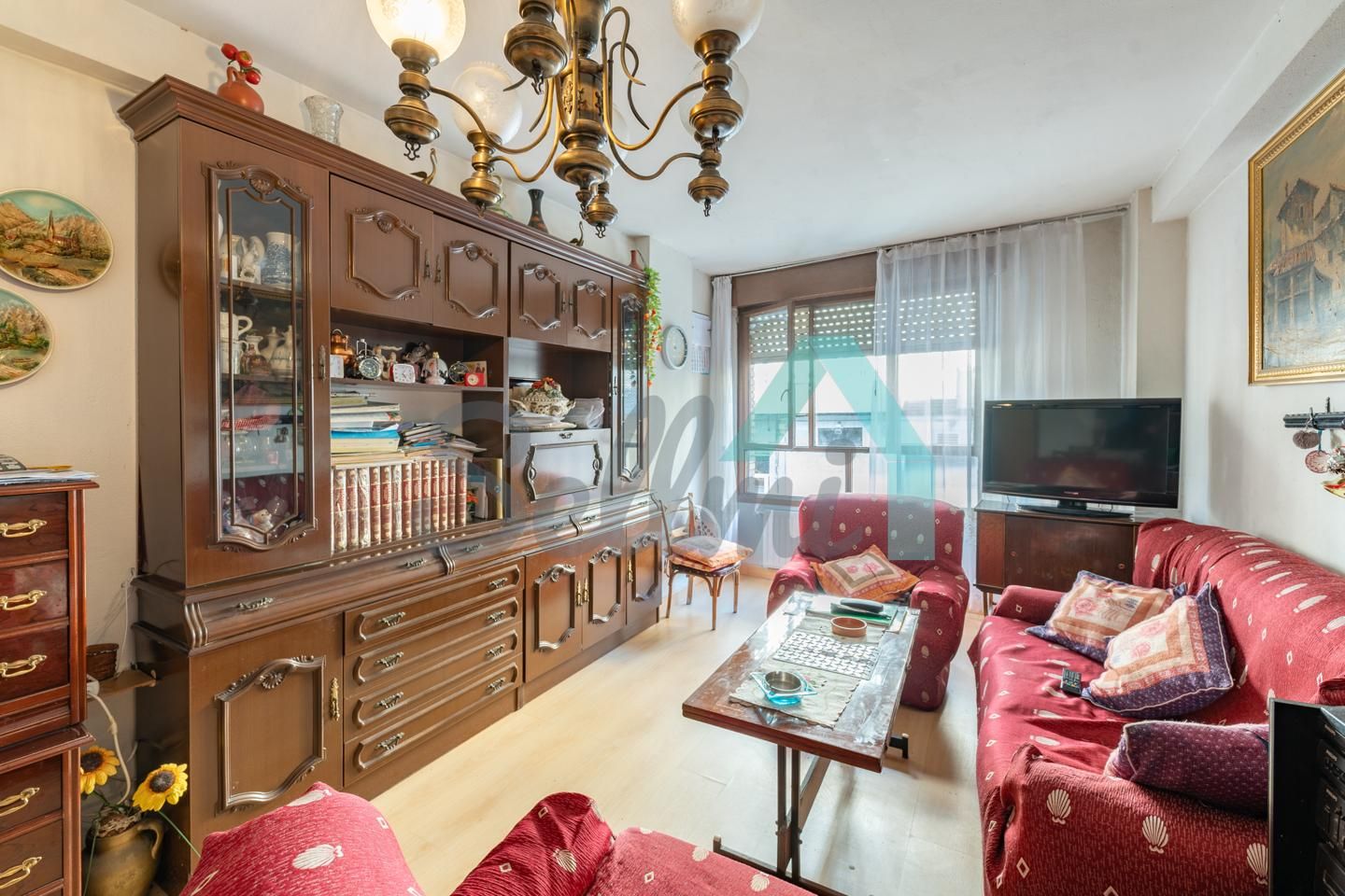 Sala d'estar de Pis en venda en Mieres (Asturias) amb Calefacció, Parquet i Terrassa