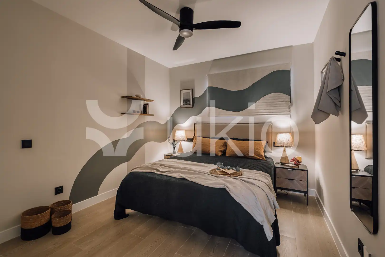 Habitación de Apartamento de alquiler en Madrid con Aire acondicionado, Calefacción y Amueblado