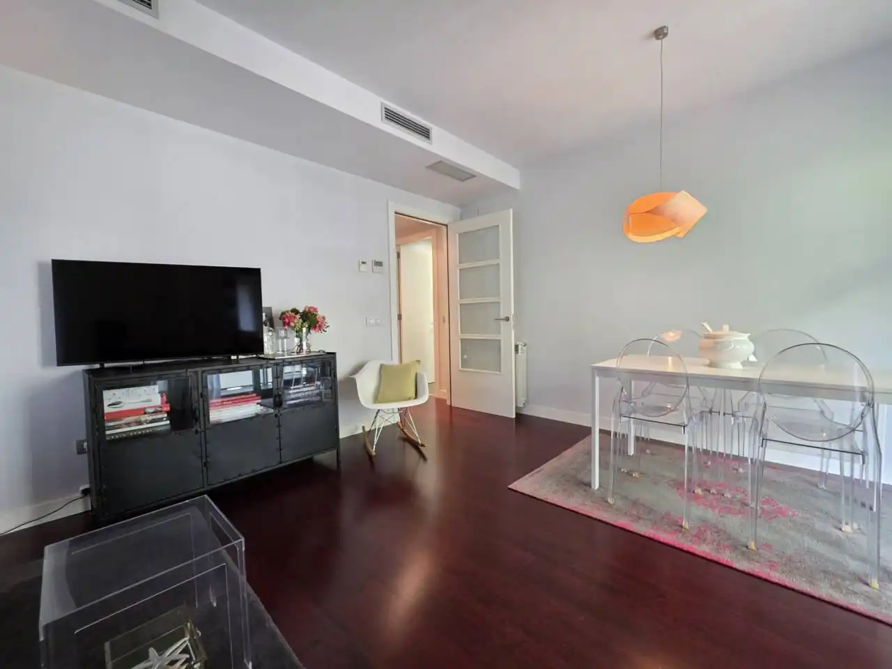 Wohnzimmer von Wohnungen zum Verkauf in Barcelona mit Klimaanlage, Heizung und Parkett