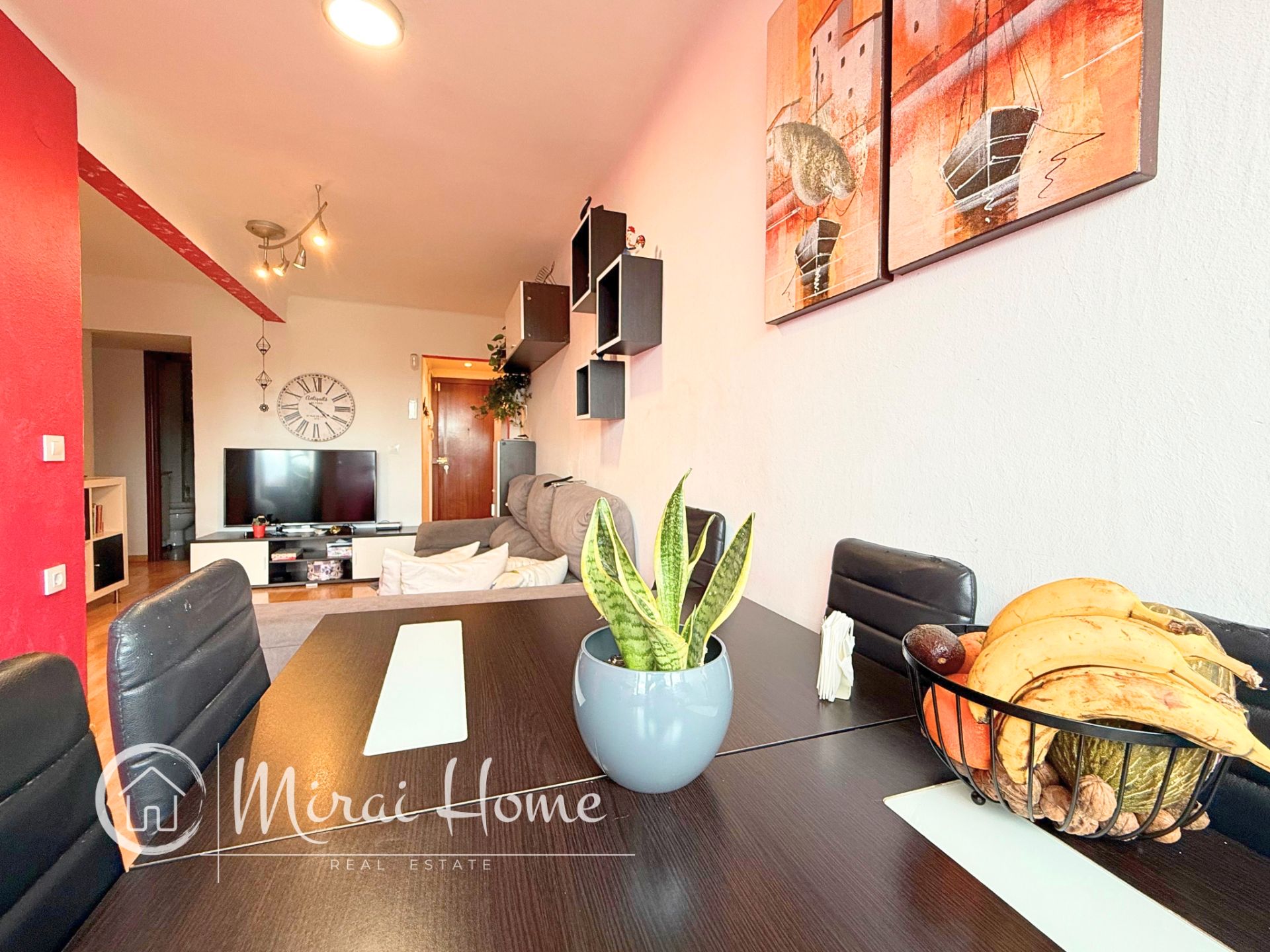 Living room of Flat for sale in Montornès del Vallès  with Heating, Parquet flooring and Balcony
