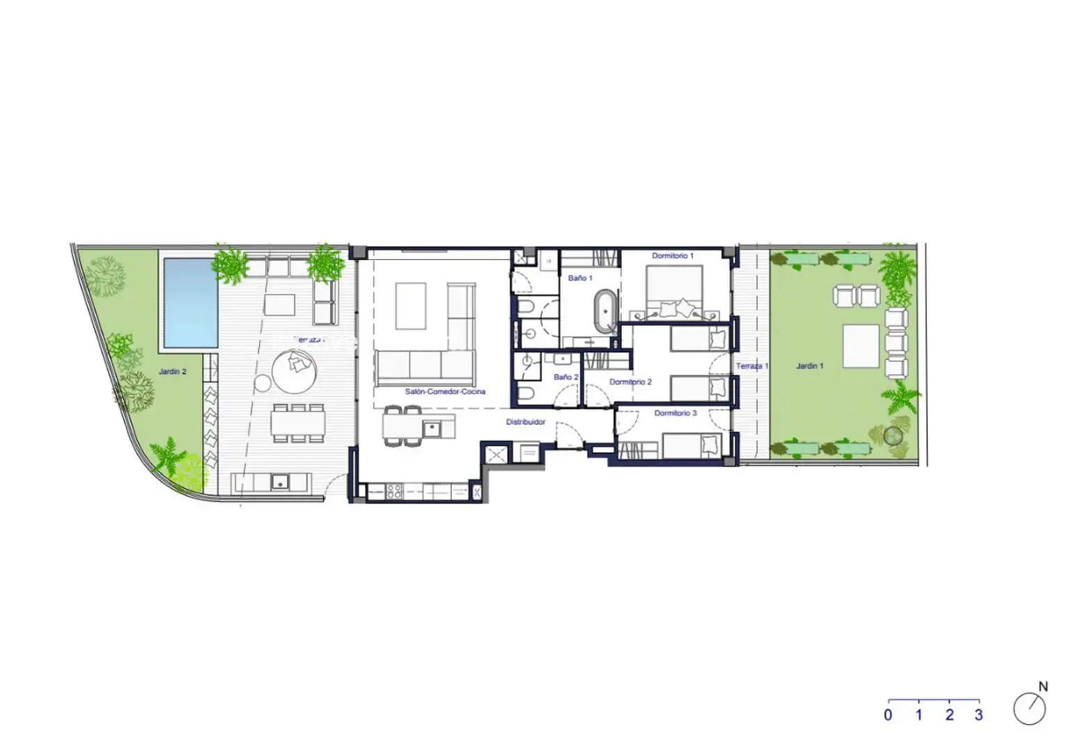 Wohnung mit Pool zum Verkauf in Joaquin Gadea, imagen 25
