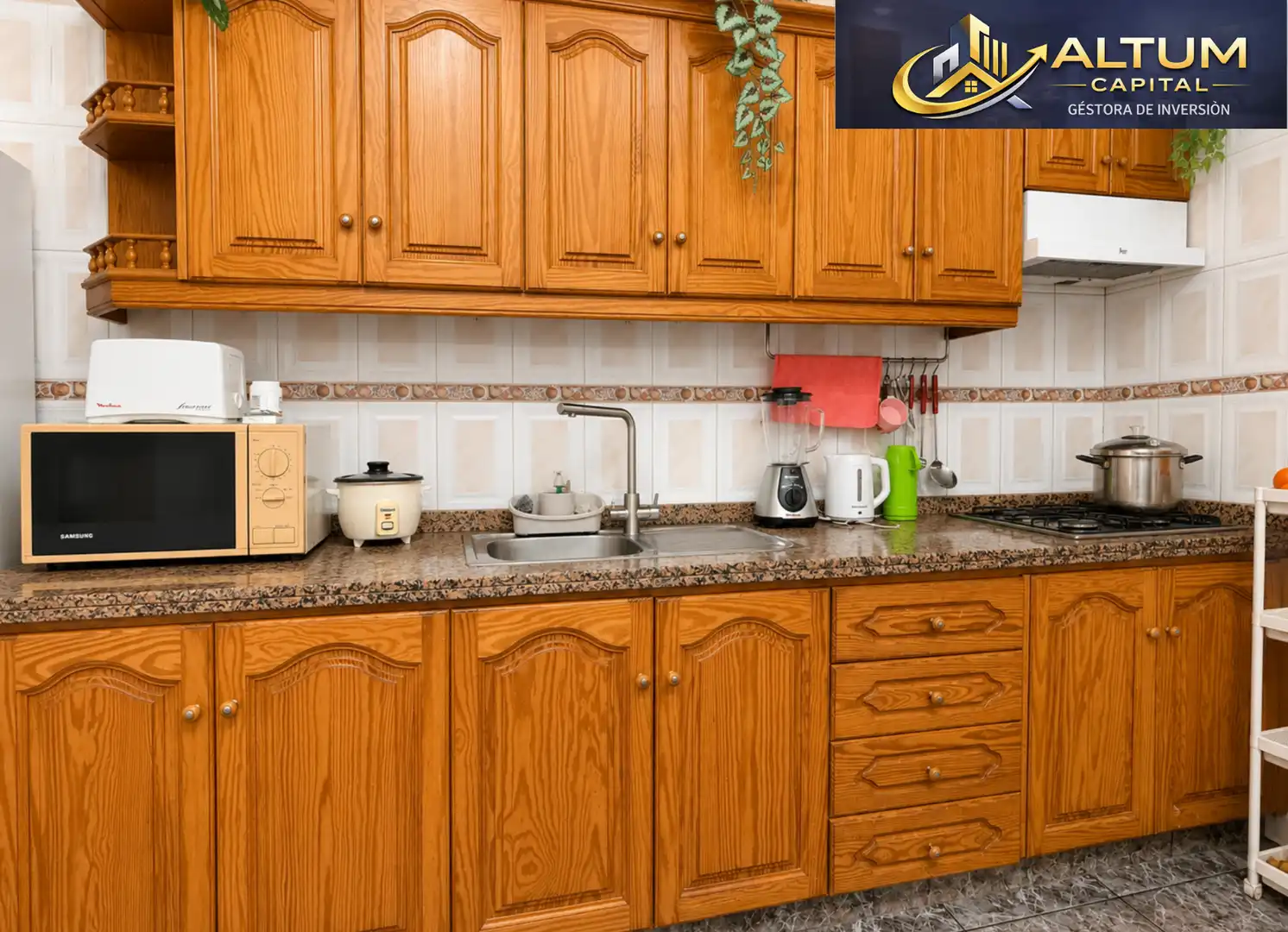 Kitchen of Flat for sale in Arona  with Furnished, Washing machine and Microwave