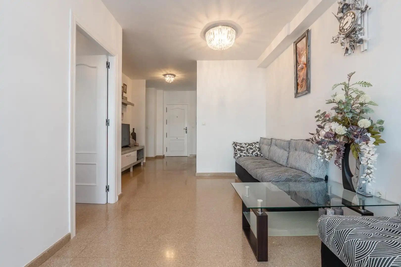 Living room of Flat for sale in Gualchos  with Air Conditioner, Storage room and Furnished