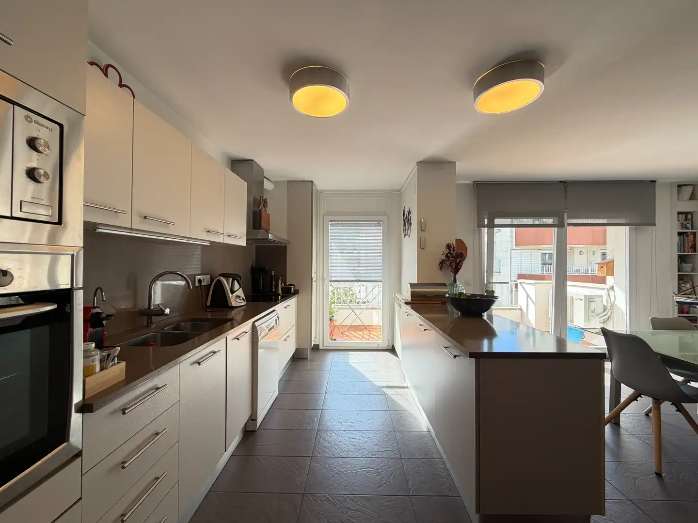 Kitchen of Apartments for sale in Roses  with Air Conditioner, Heating and Terrace